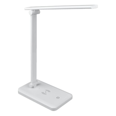 Lampka biurkowa LED z ładowarką indukcyjną, 3,6 W, 142 lm, 6000 K, biała
