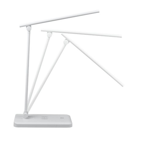 Lampka biurkowa LED z ładowarką indukcyjną, 3,6 W, 142 lm, 6000 K, biała