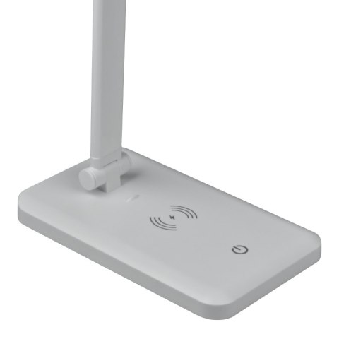 Lampka biurkowa LED z ładowarką indukcyjną, 3,6 W, 142 lm, 6000 K, biała