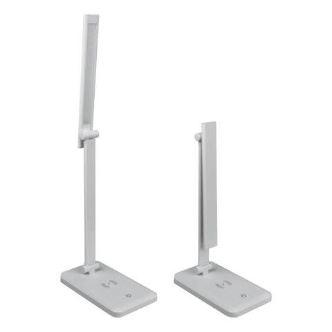 Lampka biurkowa LED z ładowarką indukcyjną, 3,6 W, 142 lm, 6000 K, biała