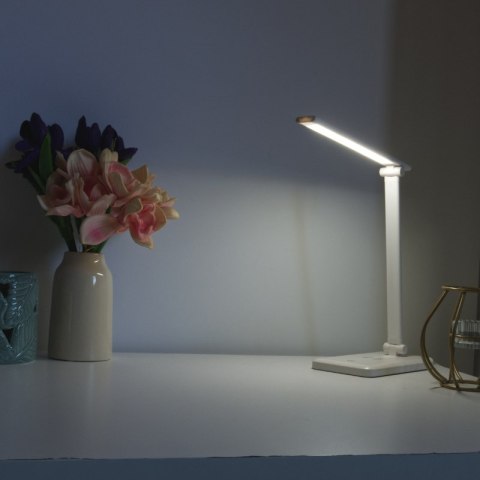 Lampka biurkowa LED z ładowarką indukcyjną, 3,6 W, 142 lm, 6000 K, biała