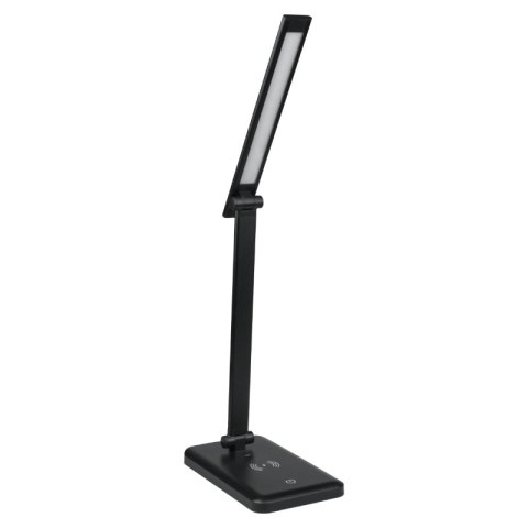 Lampka biurkowa LED z ładowarką indukcyjną, 3,6 W, 142 lm, 6000 K, czarna