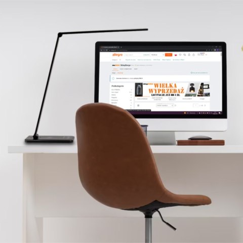 Lampka biurkowa LED z ładowarką indukcyjną, 5 W, 400 lm, 3000-6000 K, biała