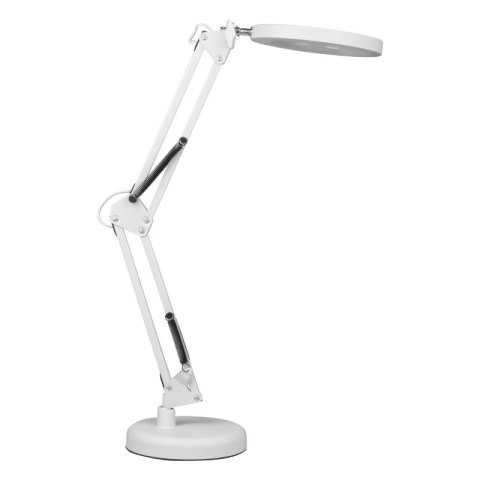 Lampka biurkowa LED z lupą, USB, 8 W, 450 lm, 3000-6000 K, biała