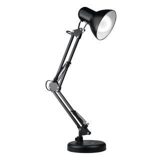 Lampka biurkowa składana, E27, czarna DPM