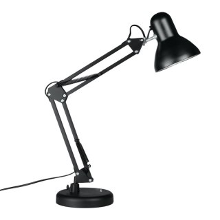 Lampka biurkowa składana, E27, czarna DPM