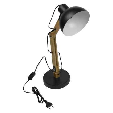 Lampka biurkowa składana E27, czarna