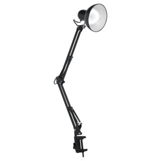 Lampka biurkowa składana E27, czarna