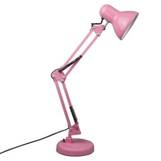 Lampka biurkowa składana E27, różowa