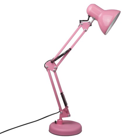 Lampka biurkowa składana E27, różowa