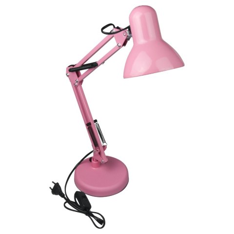 Lampka biurkowa składana E27, różowa