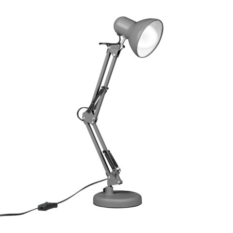 Lampka biurkowa składana E27, szara