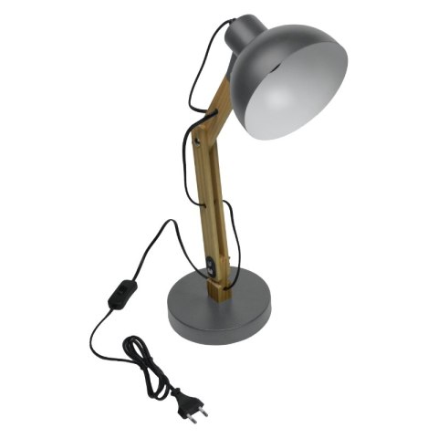 Lampka biurkowa składana E27, szara