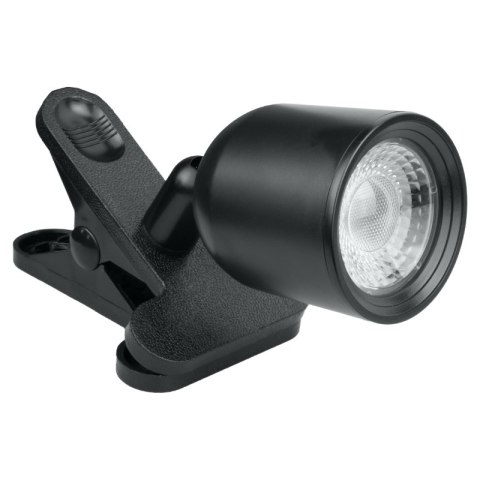 Lampka dekoracyjna LED z klipsem, 4 W, 350 lm, 4000 K, czarna DPM