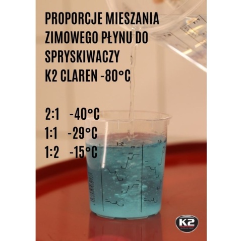 Płyn zimowy do spryskiwaczy koncentrat 1l K2 K611