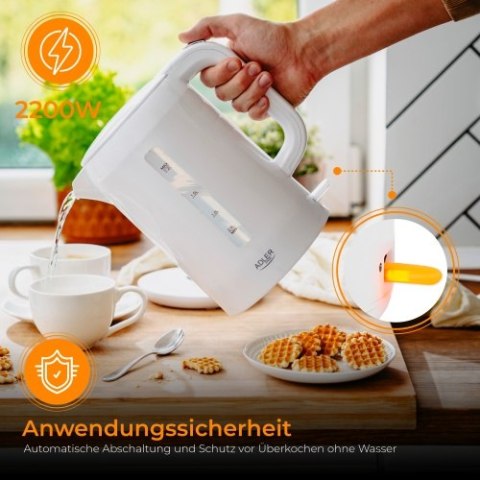 Adler Czajnik elektryczny 2,2 L - biały