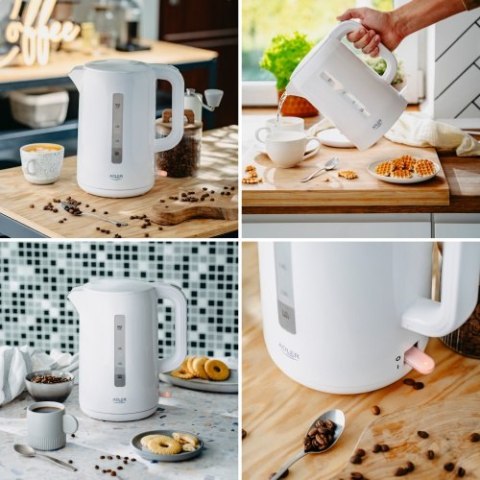 Adler Czajnik elektryczny 2,2 L - biały