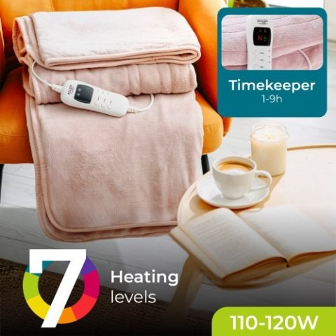 Adler Koc elektryczny - Super Miękki Nakładany z Pilotem LCD | 160x180 cm