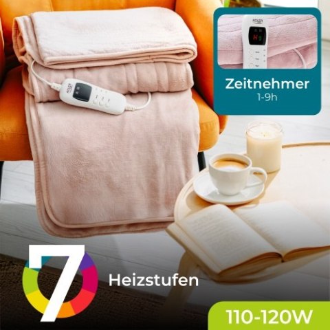 Adler Koc elektryczny - Super Miękki Nakładany z Pilotem LCD | 160x180 cm