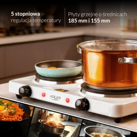 Adler Kuchenka elekt. dwupalnikowa