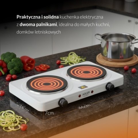 Adler Kuchenka elekt. dwupalnikowa