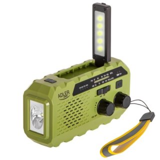 Adler Radio solarne z korbką ręczną