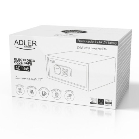 Adler Sejf z kodem elektronicznym i zamkiem