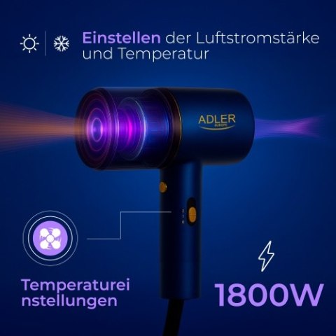 Adler Suszarka do włosów - 1800W