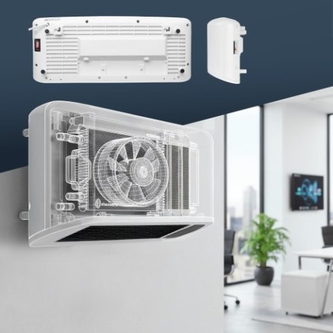 Camry Kurtyna powietrzna z wyświetlaczem LED | Montaż ścienny | Pilot zdalnego sterowania