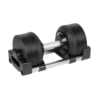 Hantel żeliwny regulowany automat 24 kg, skok co 1kg, REBEL ACTIVE