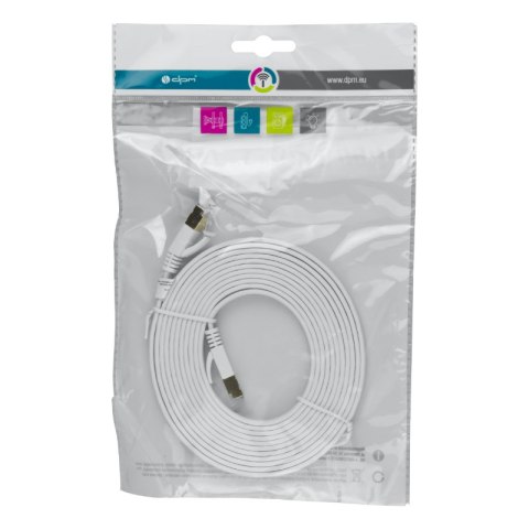 Kabel U/FTP patchcord, cat.8/6A, 3 m, biały