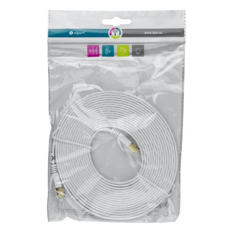 Kabel U/FTP patchcord, cat.8/6A, 5 m, biały