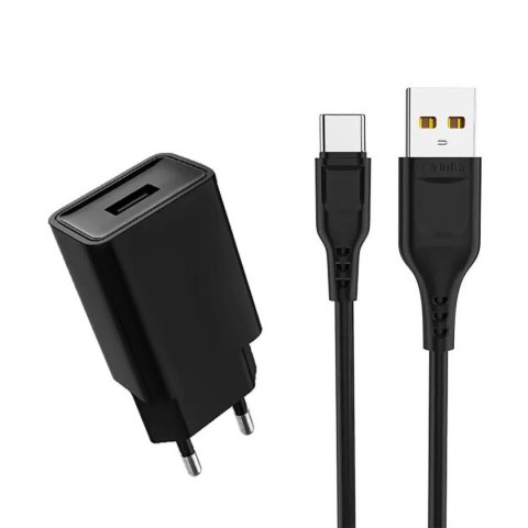 Ładowarka sieciowa USB + kabel USB typu C 2400 mA 12 W