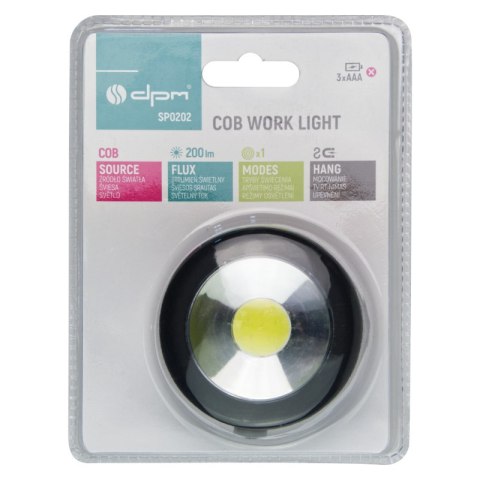 Latarka robocza COB, 200 lm DPM