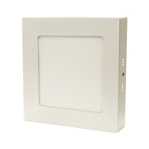 Plafon natynkowy, IP22, 6 W, 360 lm, 3000 K, kwadratowy, biały