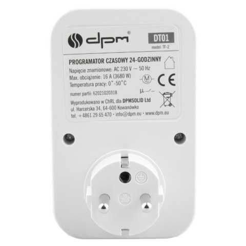 Programator czasowy analogowy 24 h DPM