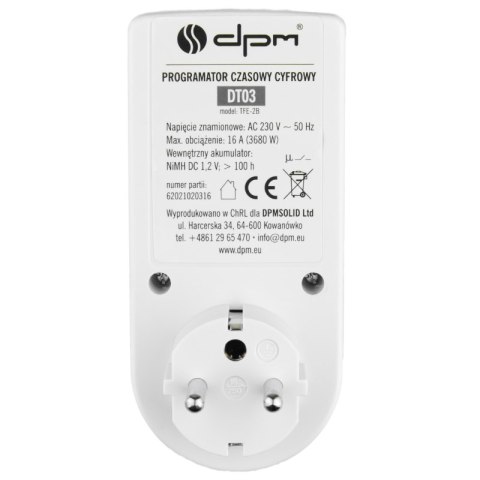 Programator czasowy cyfrowy DPM