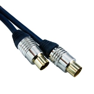 Przewód TV-VIDEO, 90 dB, 2 m, granatowy DPM