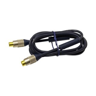 Przewód TV-VIDEO, 90 dB, 2 m, granatowy DPM