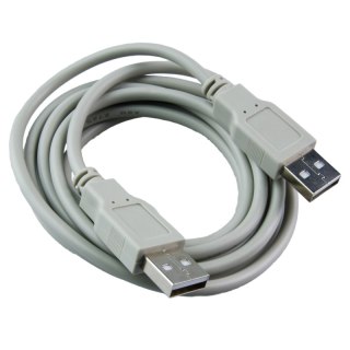 Przewód USB A - A, biały, 1,8 m DPM