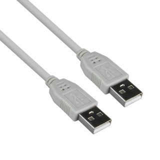 Przewód USB A - A, biały, 4 m DPM