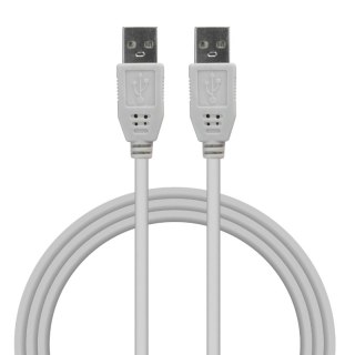 Przewód USB A - A, biały, 4 m DPM