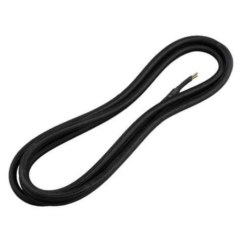 Przewód elektryczny w oplocie, czarny, 1,8 m DPM