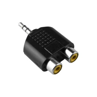 Rozgałęźnik wtyk JACK - 2 x gniazdo RCA DPM