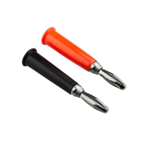 Wtyk banan (czerwony, czarny), 2 szt. DPM