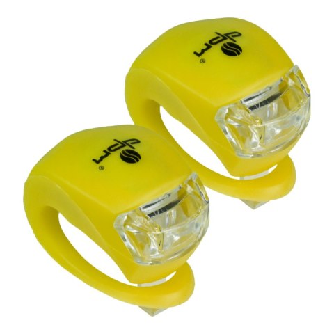 Zestaw lamp rowerowych LED silikonowych DPM