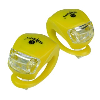 Zestaw lamp rowerowych LED silikonowych DPM