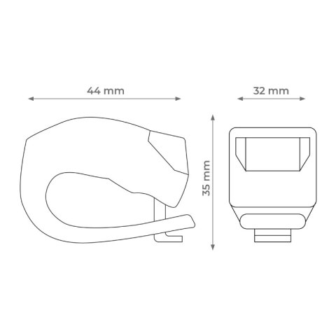 Zestaw lamp rowerowych LED silikonowych DPM