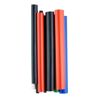 Zestaw rurek termokurczliwych, 15 cm, 12 szt., mix kolorów DPM