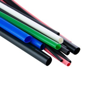 Zestaw rurek termokurczliwych, 15 cm, 15 szt., mix kolorów DPM